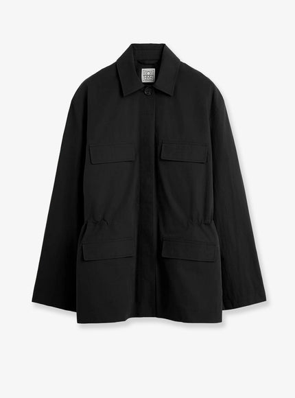 Toteme Cotton Utility Jacket Black