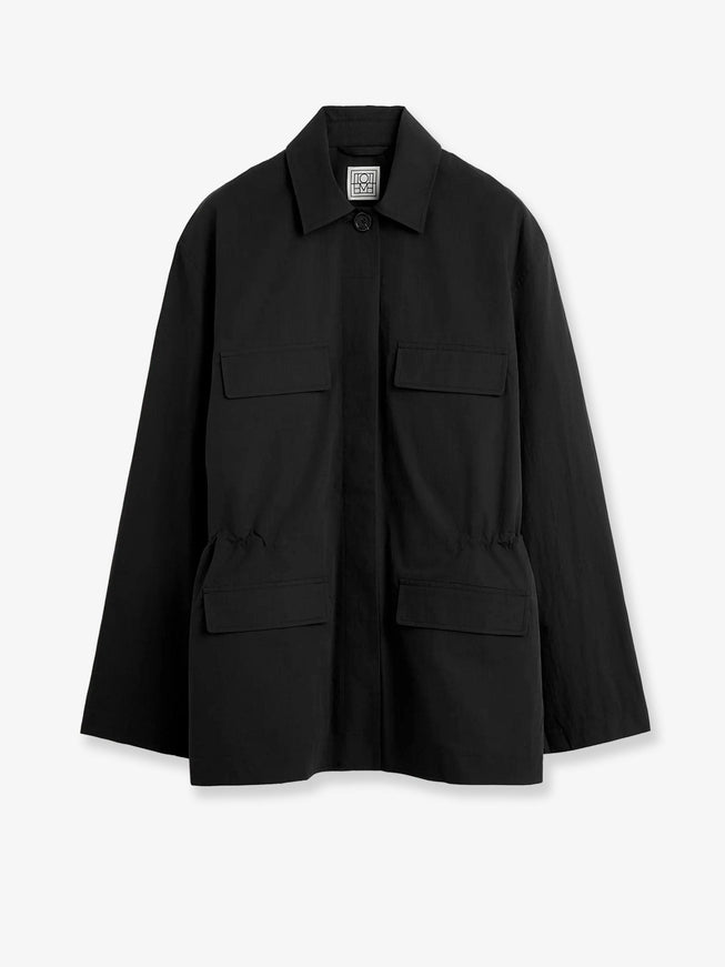 Toteme Cotton Utility Jacket Black