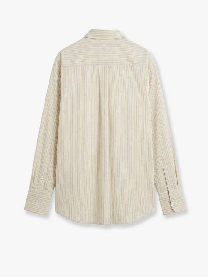 Toteme Viscose And Silk Blend Shirt With Striped Pattern