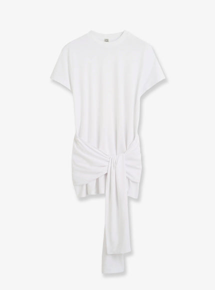 Toteme Lyocell And Cotton Blend T-Shirt White