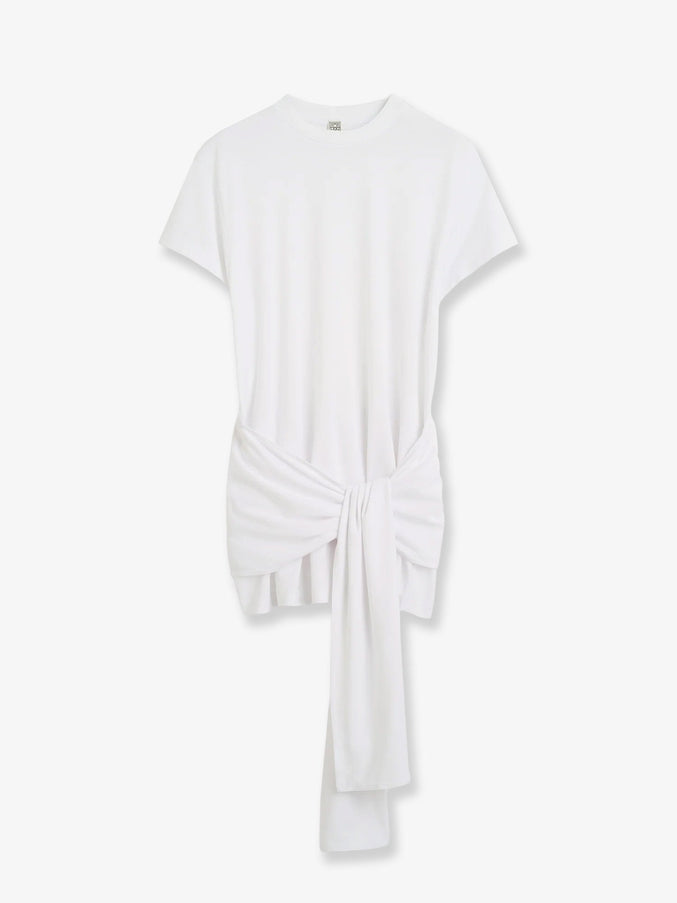 Toteme Lyocell And Cotton Blend T-Shirt White