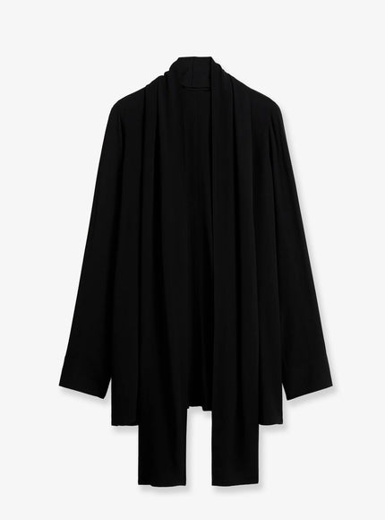 Toteme Viscose Shirt With Scarf Detail Black