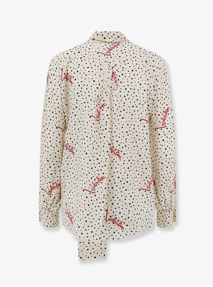 Valentino Bollicine Plusdepois Crepe De Chine Shirt