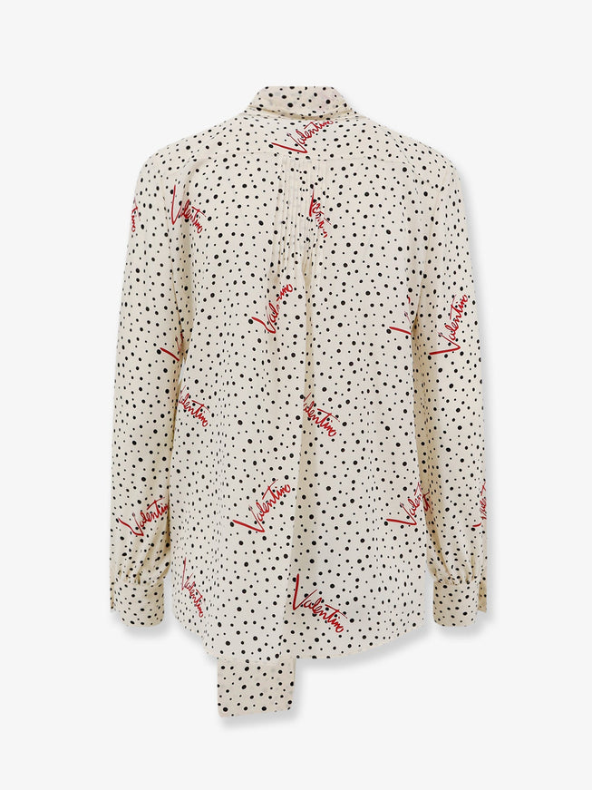 Valentino Bollicine Plusdepois Crepe De Chine Shirt