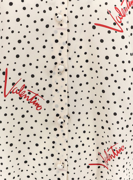 Valentino Bollicine Plusdepois Crepe De Chine Shirt
