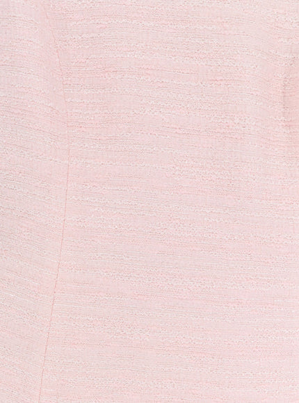 Valentino Embroidered Crinkle Cotton Tweed Mini Dress