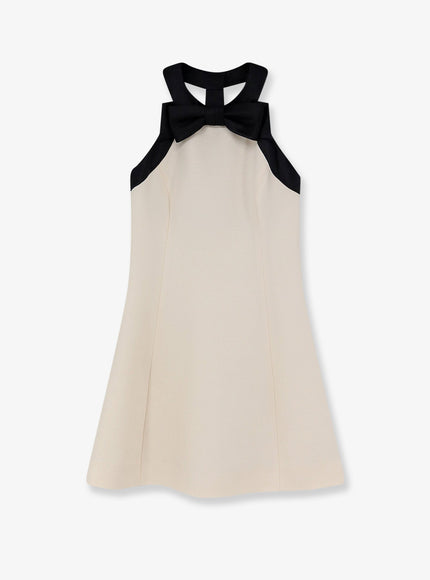 Valentino Mini Dress With Bow Detail Vaniglianero
