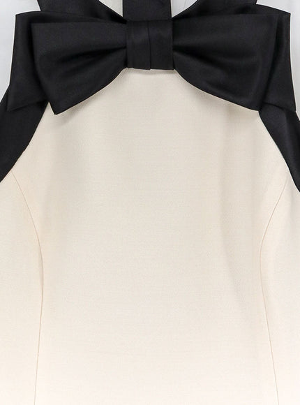 Valentino Mini Dress With Bow Detail
