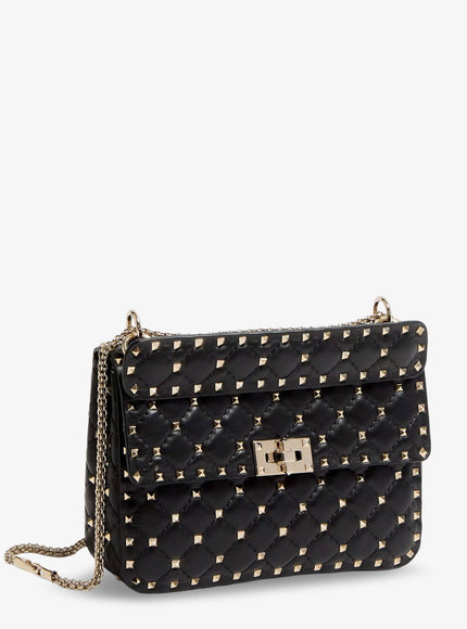 Valentino Garavani Rockstud Spike Leather Crossbody Bag With Iconic All-Over Studs