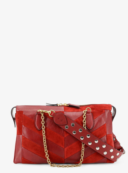 Valentino Garavani Panthea Suede And Leather Crossbody Bag