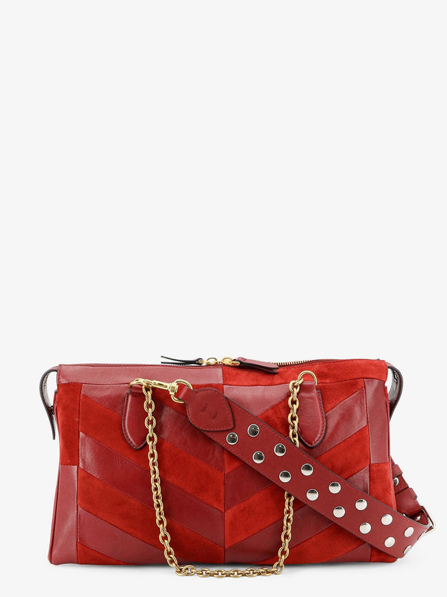 Valentino Garavani Panthea Suede And Leather Crossbody Bag