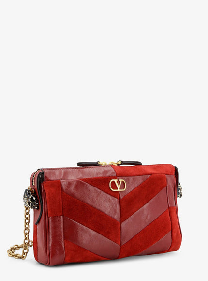 Valentino Garavani Panthea Suede And Leather Crossbody Bag