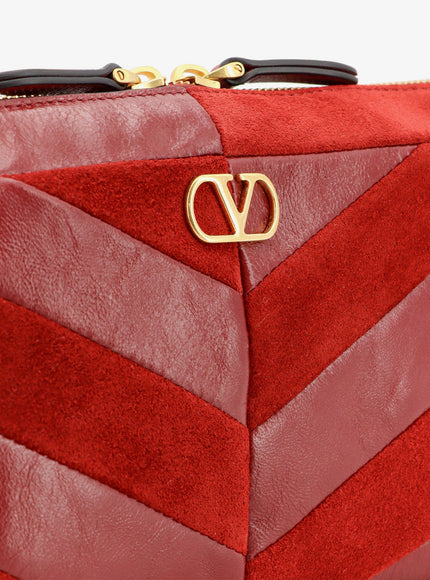 Valentino Garavani Panthea Suede And Leather Crossbody Bag
