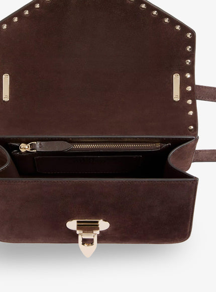 Valentino Garavani Rockstud Suede Crossbody Bag