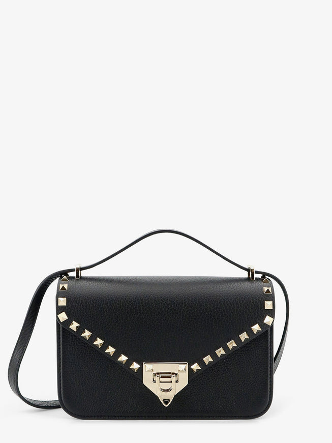 Valentino Garavani Rockstud Leather Crossbody Bag With Stud Detail Uni Nero