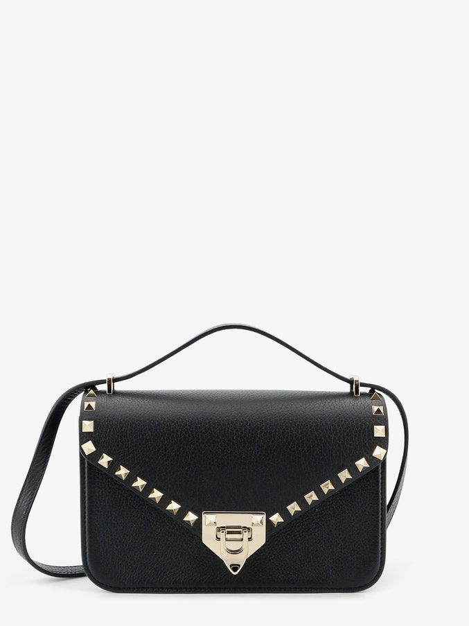 Valentino Garavani Rockstud Leather Crossbody Bag With Stud Detail Uni Nero