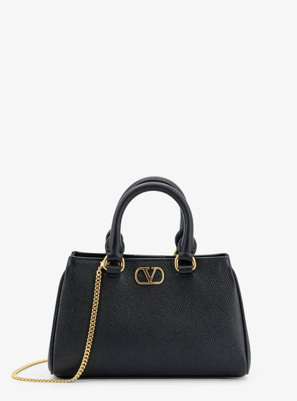 Valentino Garavani Vlogo Signature Mini Leather Handbag Uni Nero