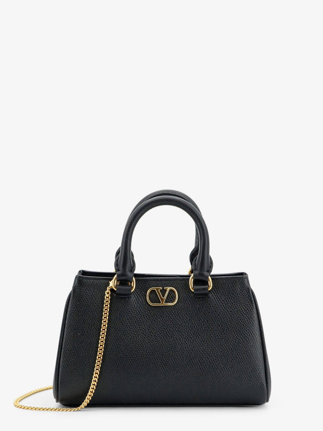 Valentino Garavani Vlogo Signature Mini Leather Handbag Uni Nero