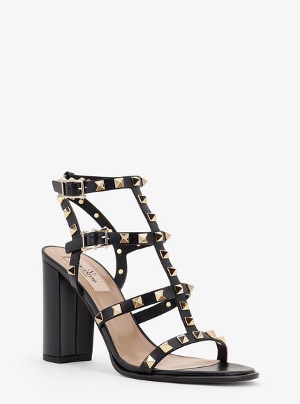 Valentino Garavani Rockstud Leather Sandals With Iconic All-Over Studs