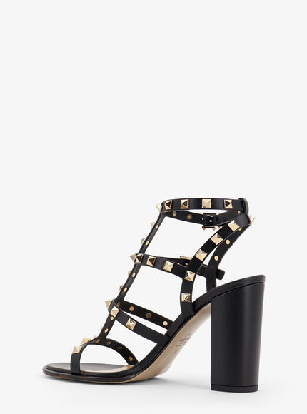 Valentino Garavani Rockstud Leather Sandals With Iconic All-Over Studs