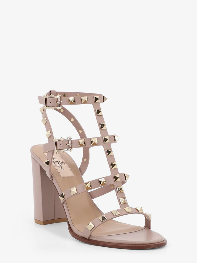 Valentino Garavani Rockstud Leather Sandals With Iconic All-Over Studs