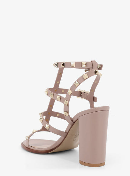 Valentino Garavani Rockstud Leather Sandals With Iconic All-Over Studs
