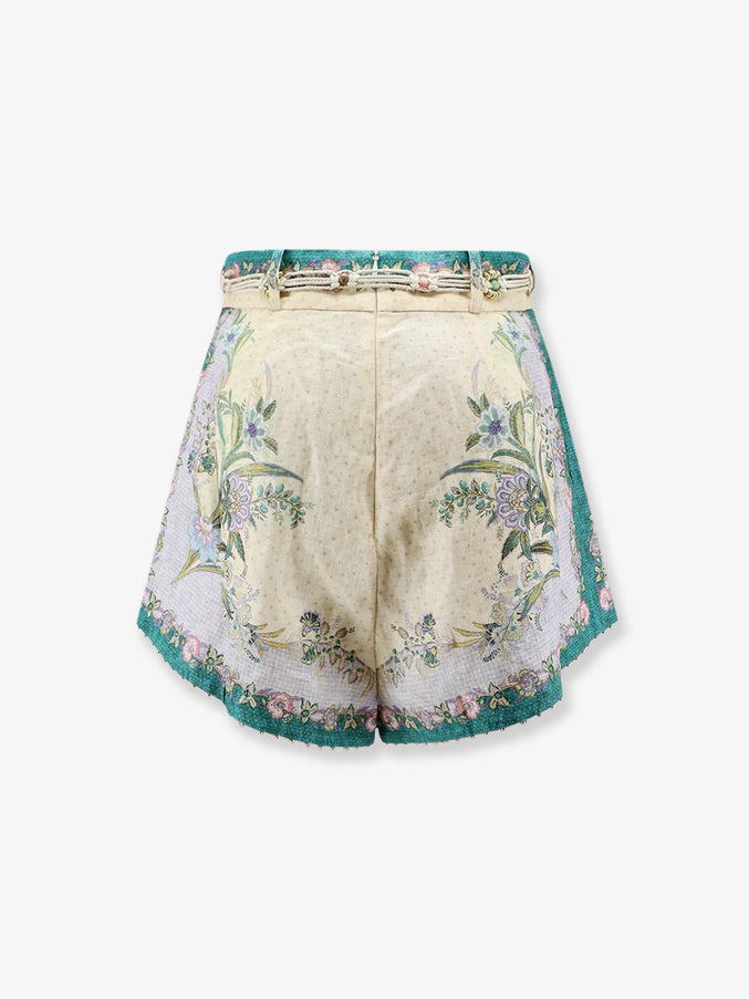 Zimmermann Indra Cotton And Silk Shorts