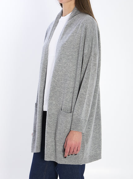 Allude Open Cardigan In Virgin Wool And Cashmere