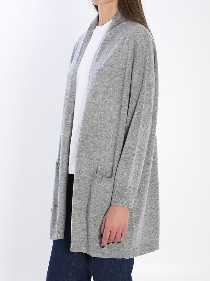 Allude Open Cardigan In Virgin Wool And Cashmere