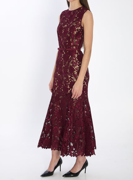 Self Portrait Guipure Lace Midi Dress