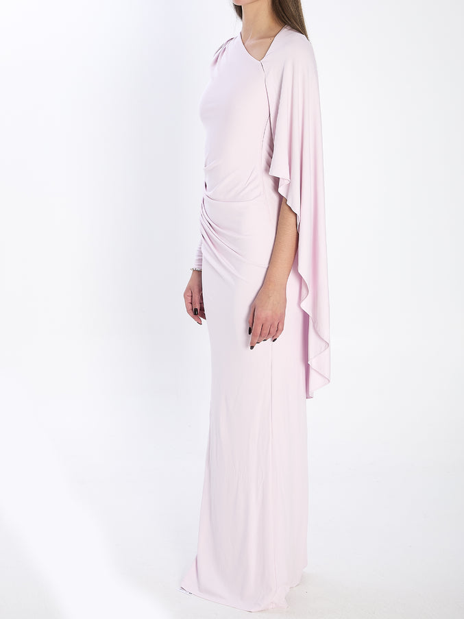 Self Portrait Jersey Drape Midi Dress