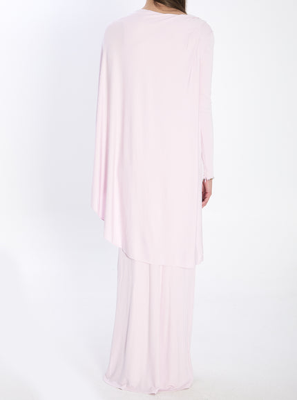 Self Portrait Jersey Drape Midi Dress