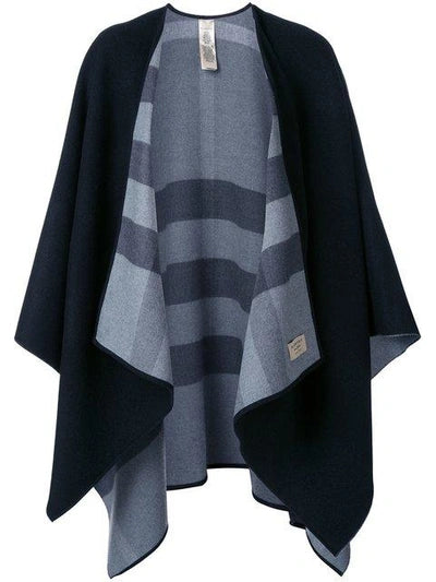 Burberry Charlotte Wool Reversible Poncho Cape