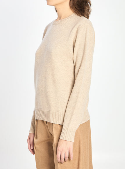 Max Mara Crew Neck Sweater In Cashmere