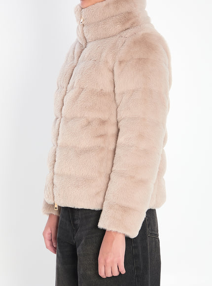 Herno Faux-fur Puffer Jacket