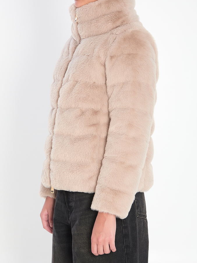 Herno Faux-fur Puffer Jacket