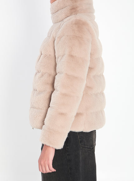 Herno Faux-fur Puffer Jacket