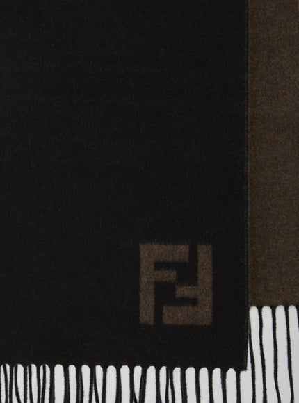 Fendi Scarf Ff In Wool And Cashmere