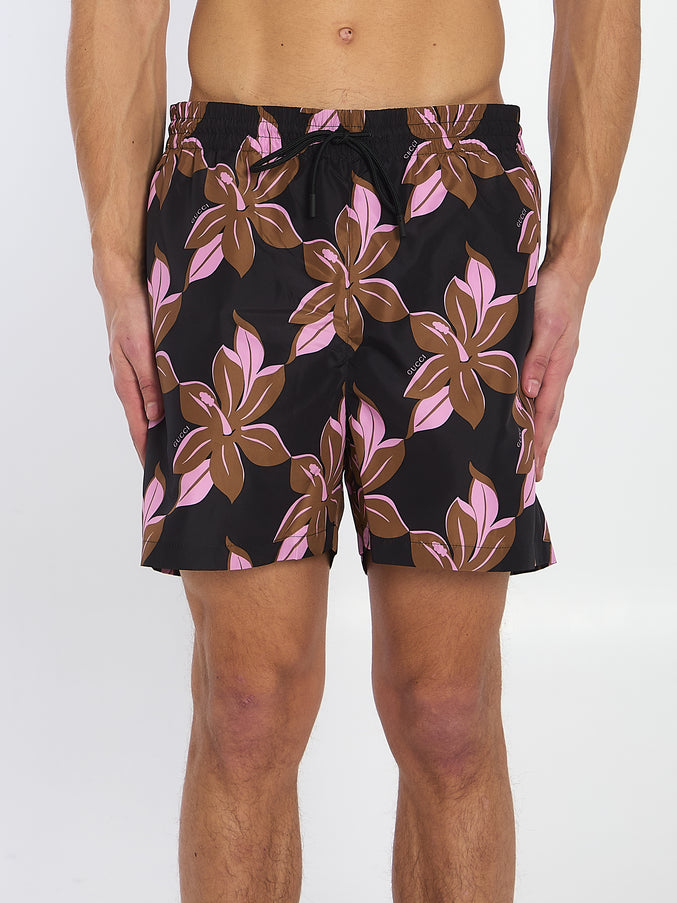 Gucci Infinity Print Swimsuit Multicolor