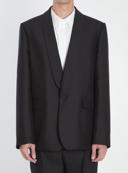 Loewe Wool And Silk Jacket Black