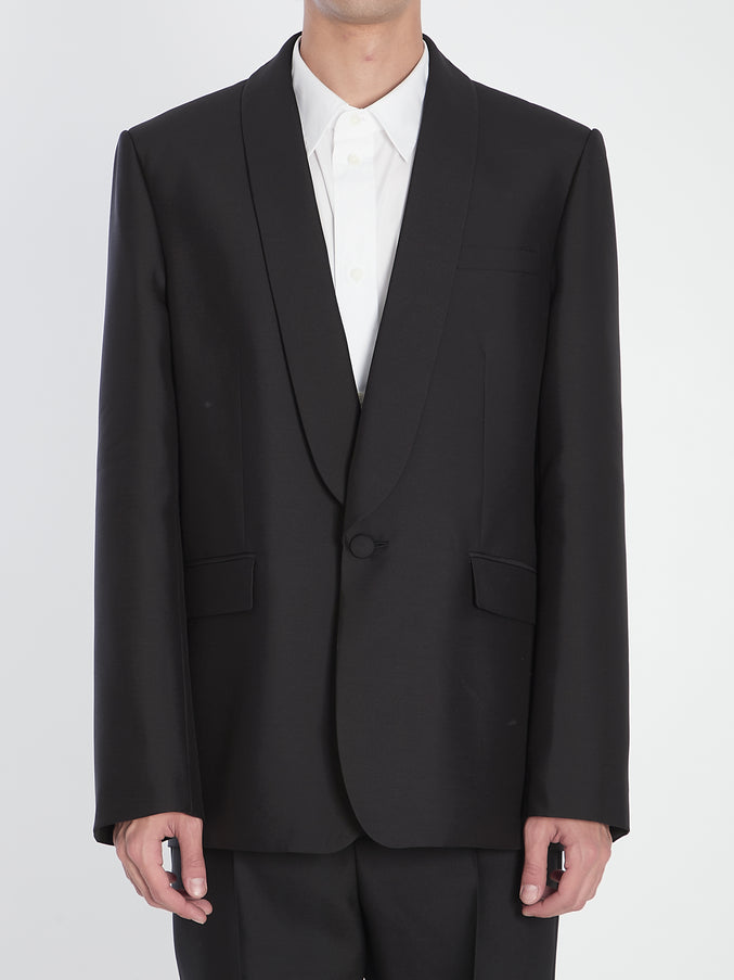 Loewe Wool And Silk Jacket Black
