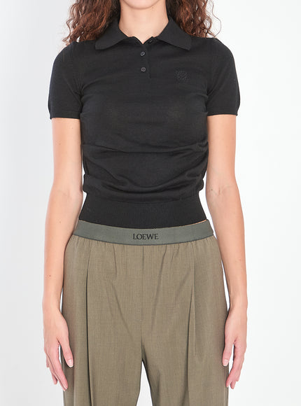 Loewe Black Polo Shirt Black