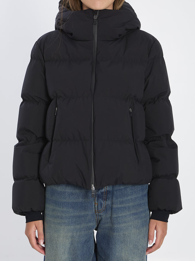 Herno Double-layer Down Jacket With Hood Black