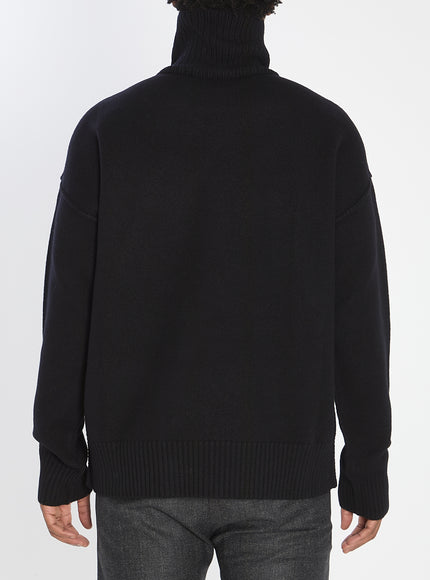 Ami Paris Ami De Coeur Turtleneck Sweater