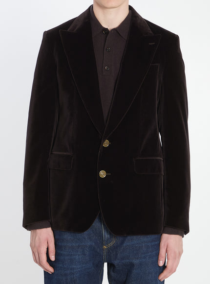 Dolce & Gabbana Single-breasted Sicilia Light Jacket In Cotton Brown