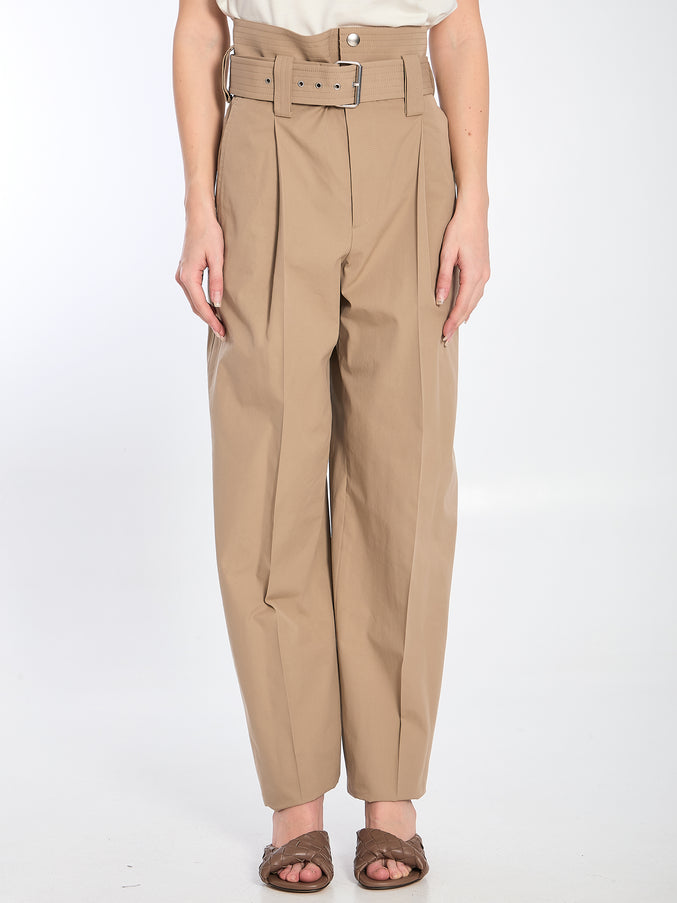 Bottega Veneta Wide Leg Trousers Beige