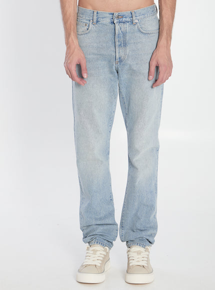 Dior Homme Long Jeans With Regular Fit Blue