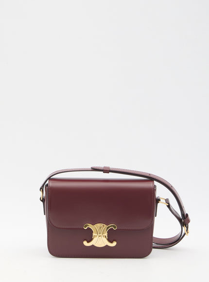 Celine Teen Triomphe Bag QT Bordeaux