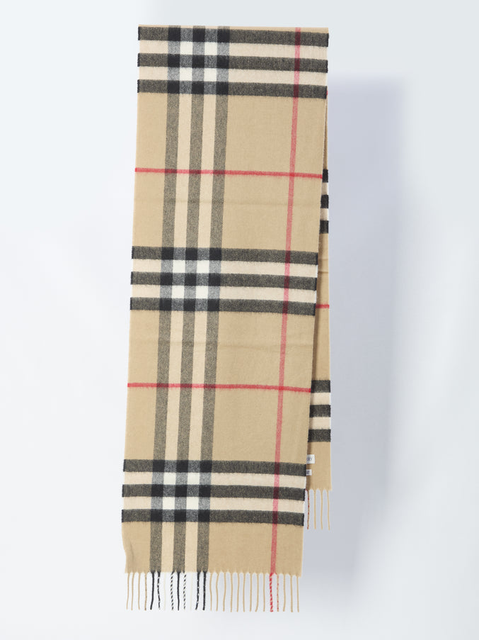 Burberry Check Scarf QT Beige