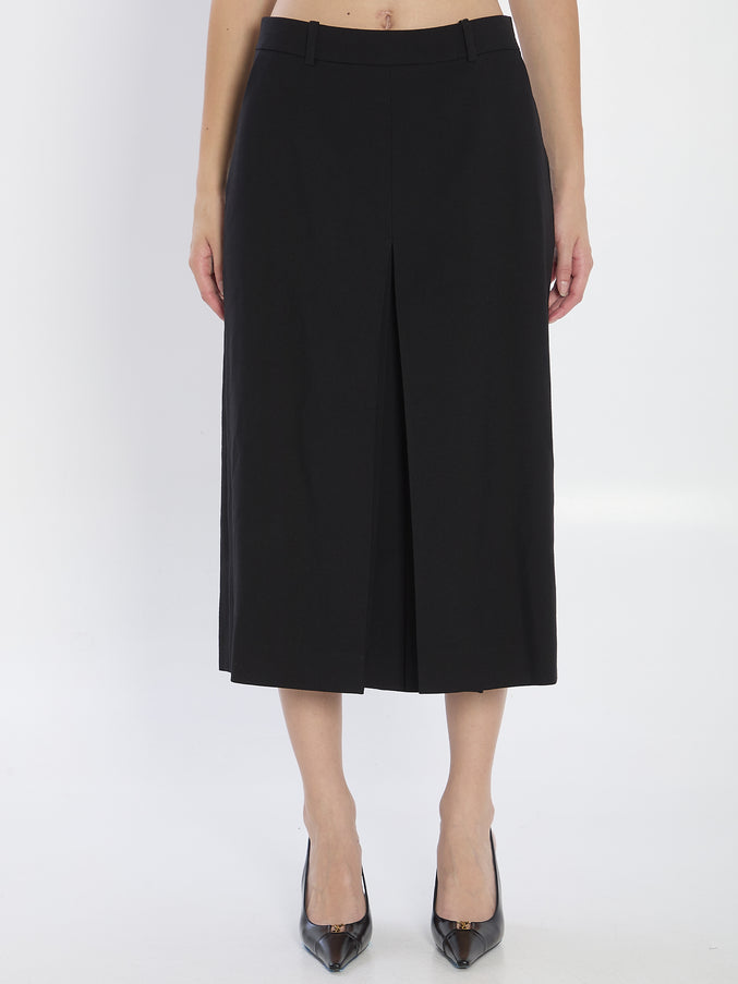 Saint Laurent Wool Skirt-pants Black